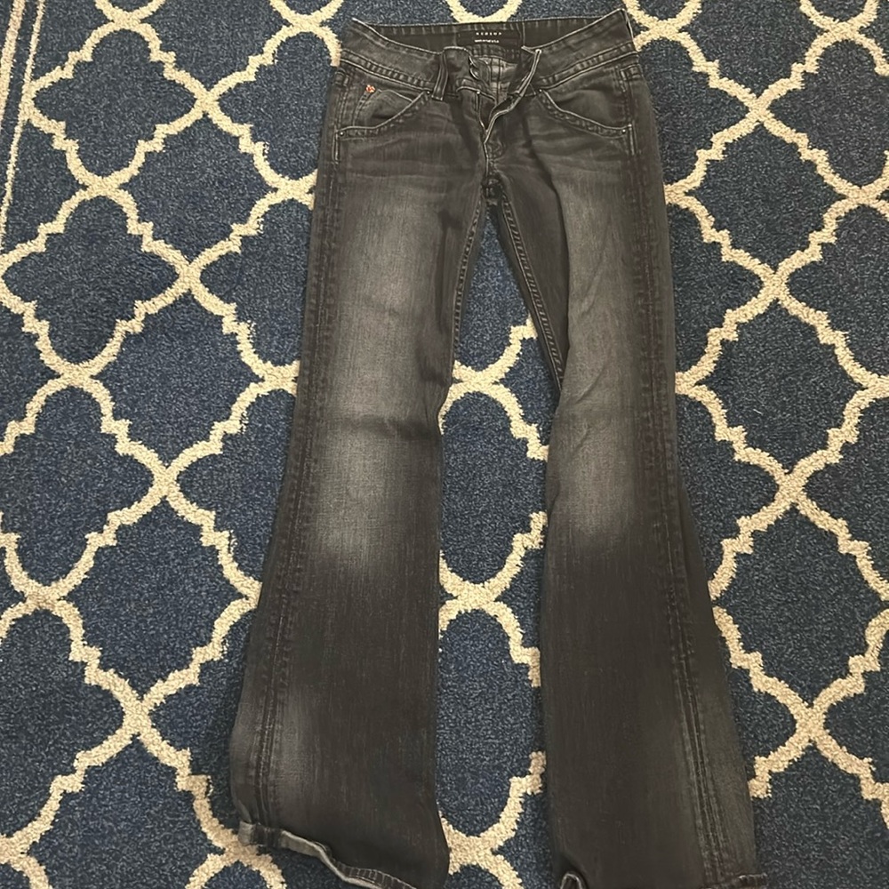 Hudson black gray jeans